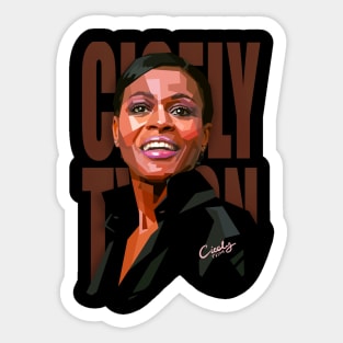 Cicely tyson pop art portrait Sticker